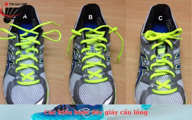Các kiểu buộc dây giày cầu lông