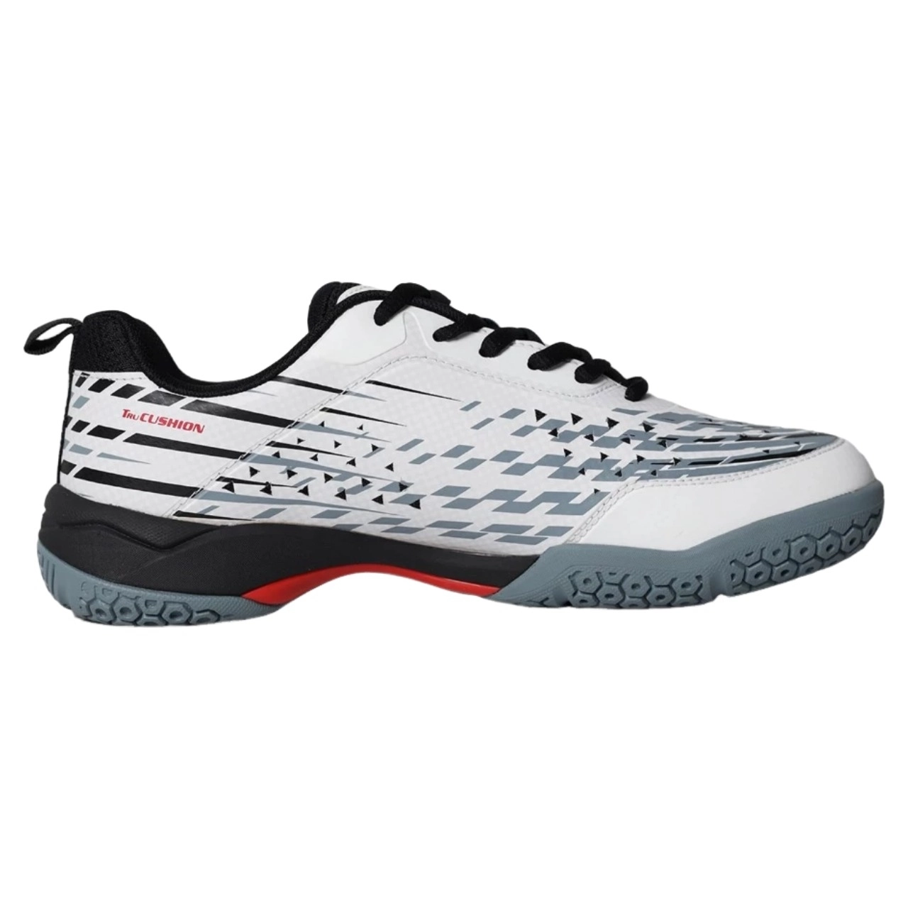 Giày cầu lông Yonex Strike-X White/Black - góc nhìn chi tiết